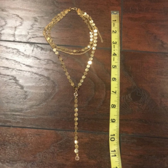 Boho choker necklace chain Sequins jewelry - Picture 4 of 5